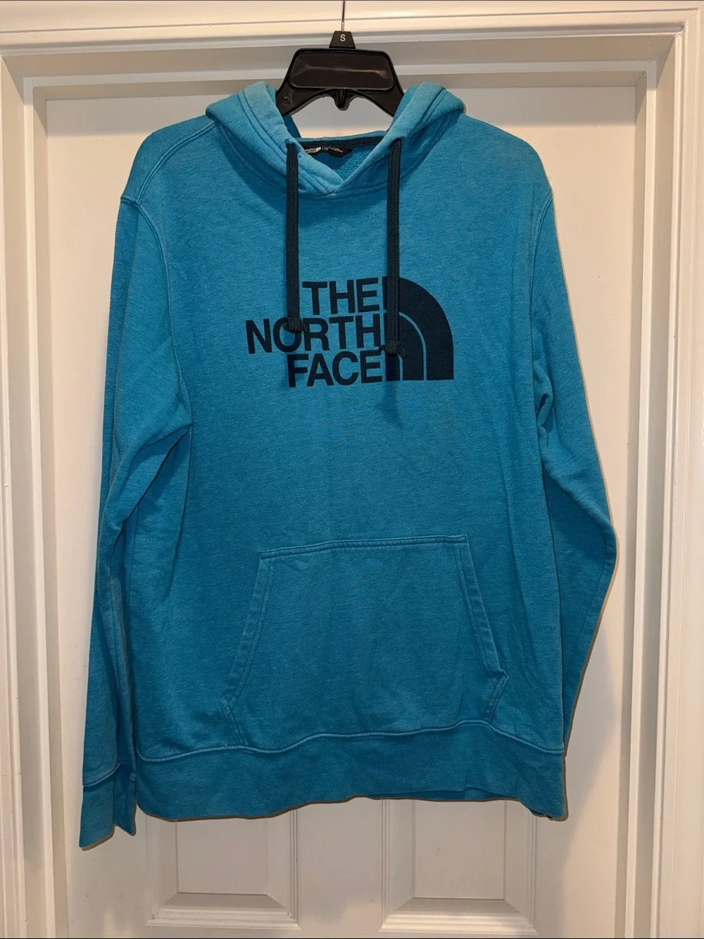 The North Face Teal Blue Logo Pullover Hoodie